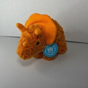 Manhattan Toy Company Little Jurassics Chewy 8" Triceratops Dinosaur Plush NEW